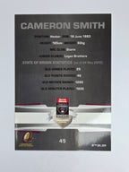 NRL 2012 Limited Edition Base Card #45 Cameron Smith State of Origin QLD