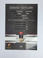 NRL 2012 Limited Edition Base Card #46 David Taylor State of Origin QLD