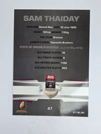 NRL 2012 Limited Edition Base Card #47 Sam Thaiday State of Origin QLD