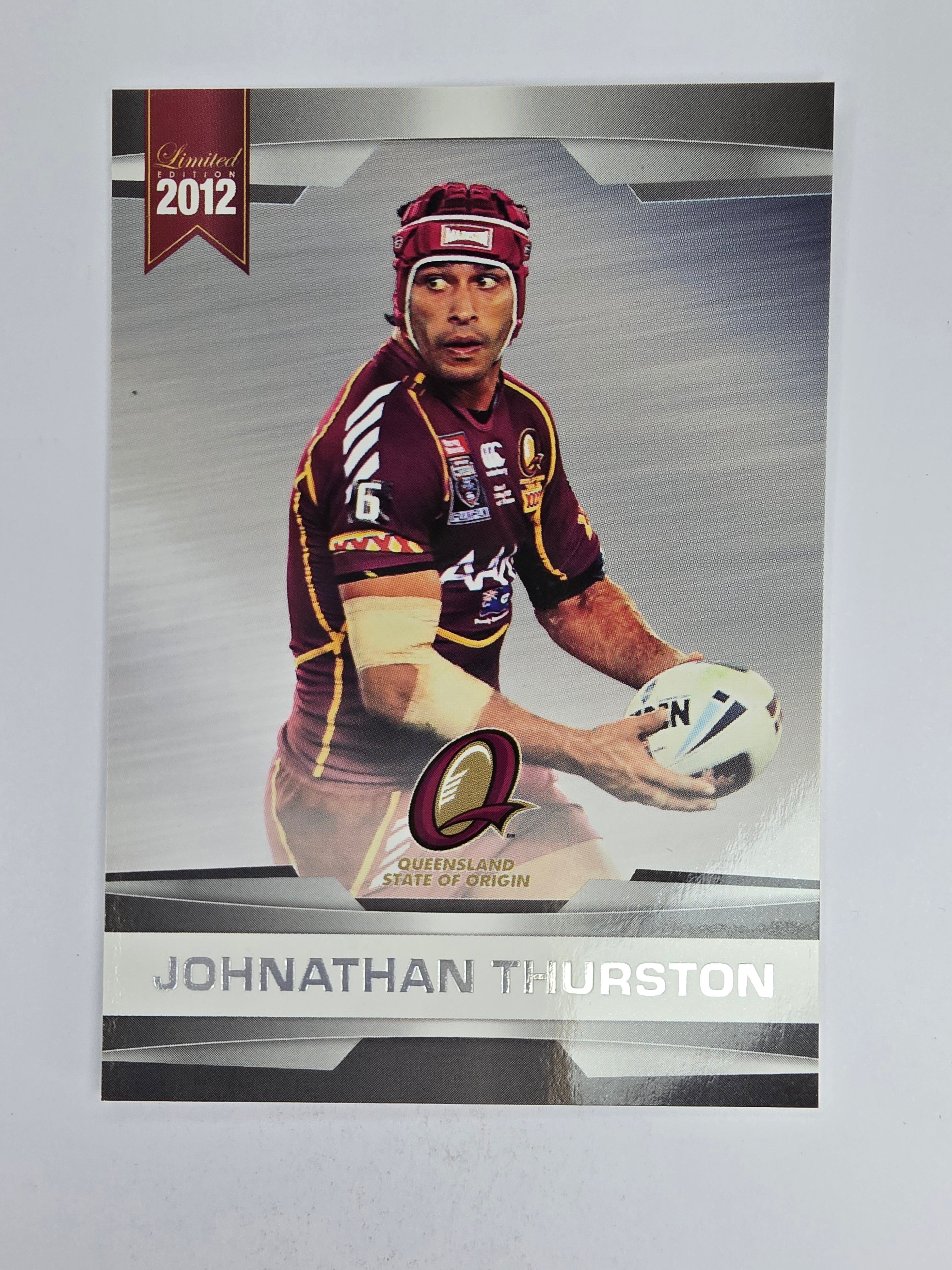 NRL 2012 Limited Edition Base Card #48 Johnathan Thurston State of Origin QLD