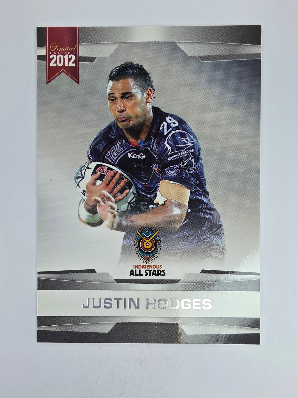 NRL 2012 Limited Edition Base Card #51 Justin Hodges All Stars Indigenous