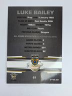 NRL 2012 Limited Edition Base Card #61 Luke Bailey All Stars NRL