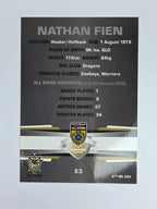 NRL 2012 Limited Edition Base Card #63 Nathan Fien All Stars NRL