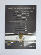 NRL 2012 Limited Edition Base Card #69 Jason Nightingale All Stars NRL