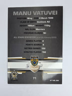 NRL 2012 Limited Edition Base Card #71 Manu Vatuvei All Stars NRL