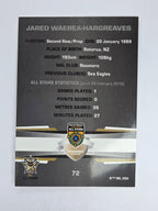 NRL 2012 Limited Edition Base Card #72 Jared Waerea-Hargreaves All Stars NRL