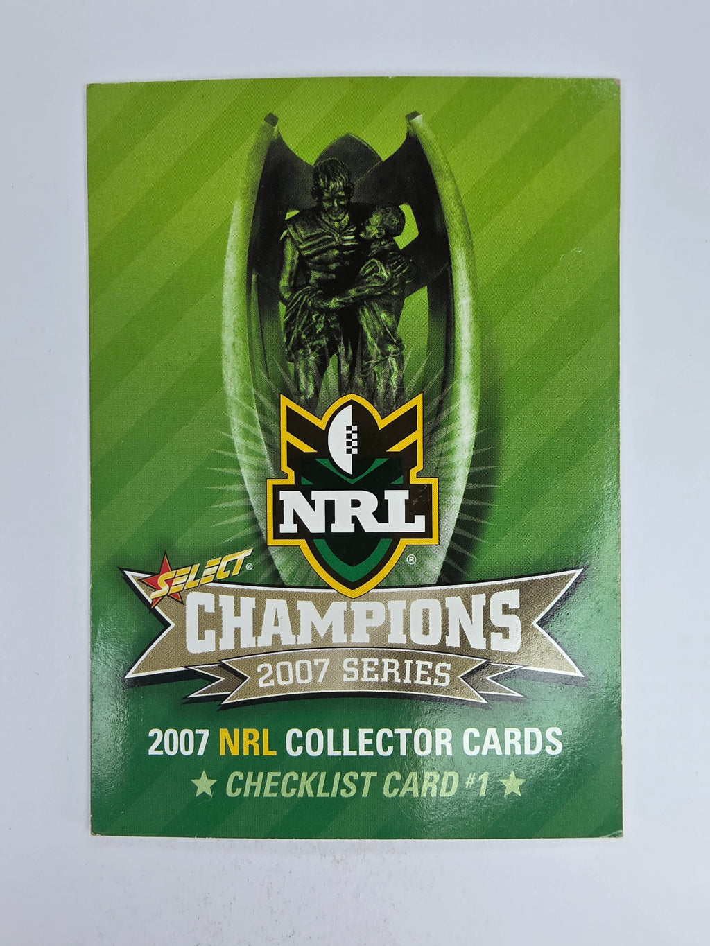 NRL 2007 Champions Base Card #1 Checklist