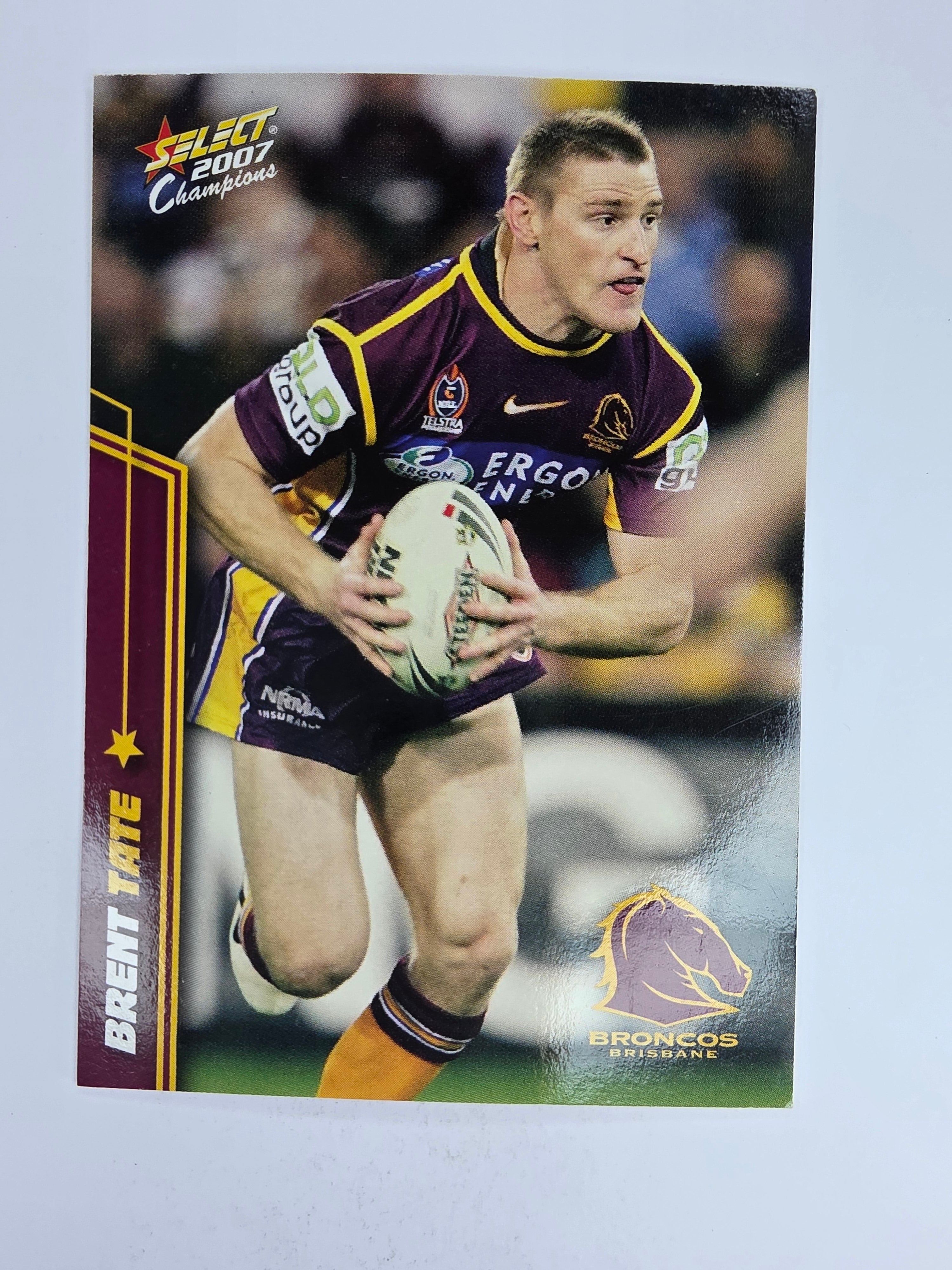 NRL 2007 Champions Base Card #5 Brent Tate Brisbane Broncos
