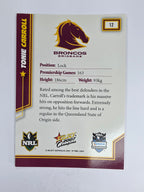 NRL 2007 Champions Base Card #12 Tonie Carroll Brisbane Broncos