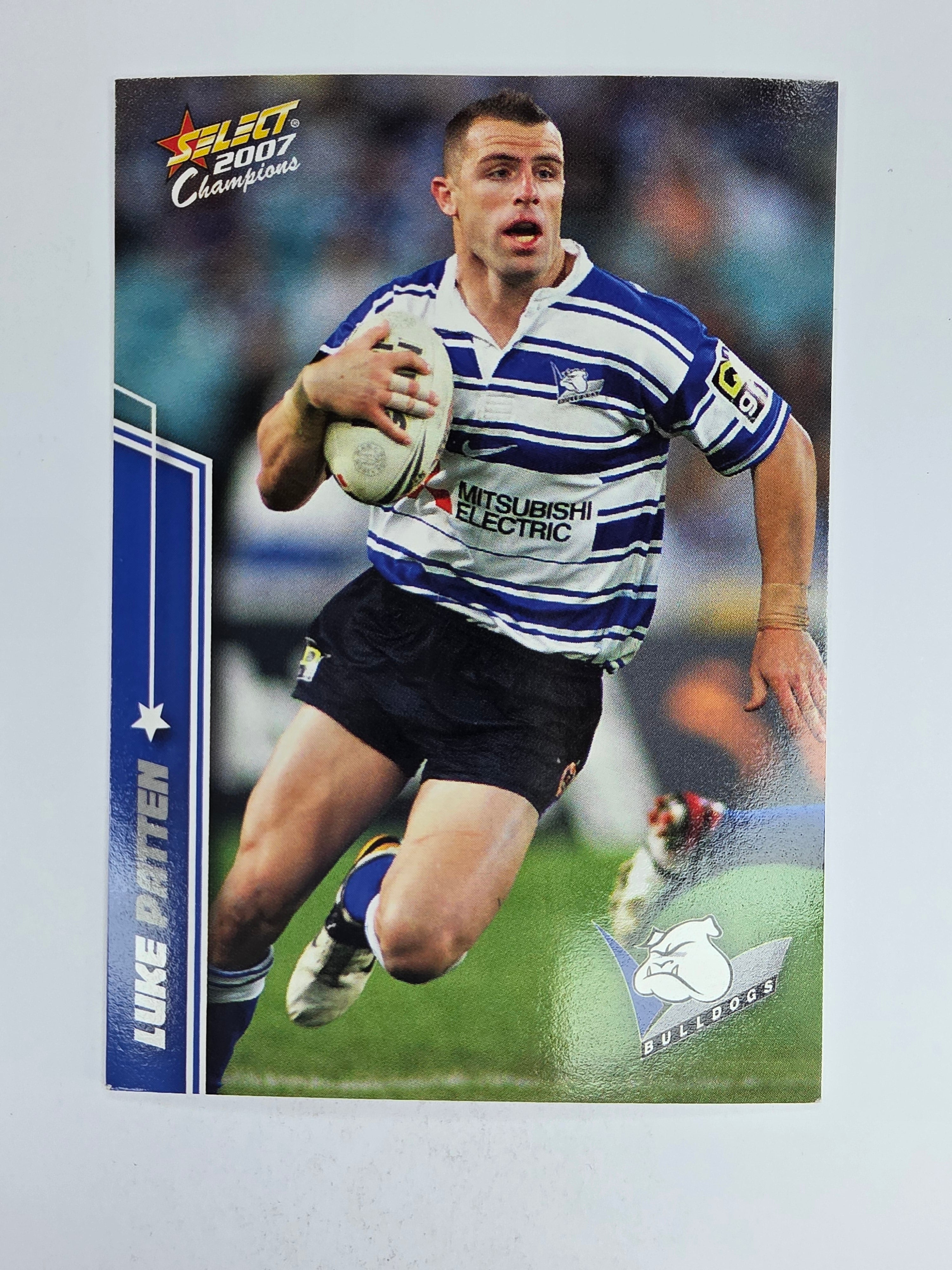 NRL 2007 Champions Base Card #16 Luke Patten Canterbury Bankstown Bulldogs