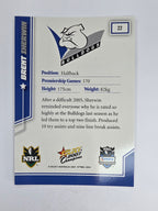 NRL 2007 Champions Base Card #22 Brent Sherwin Canterbury Bankstown Bulldogs