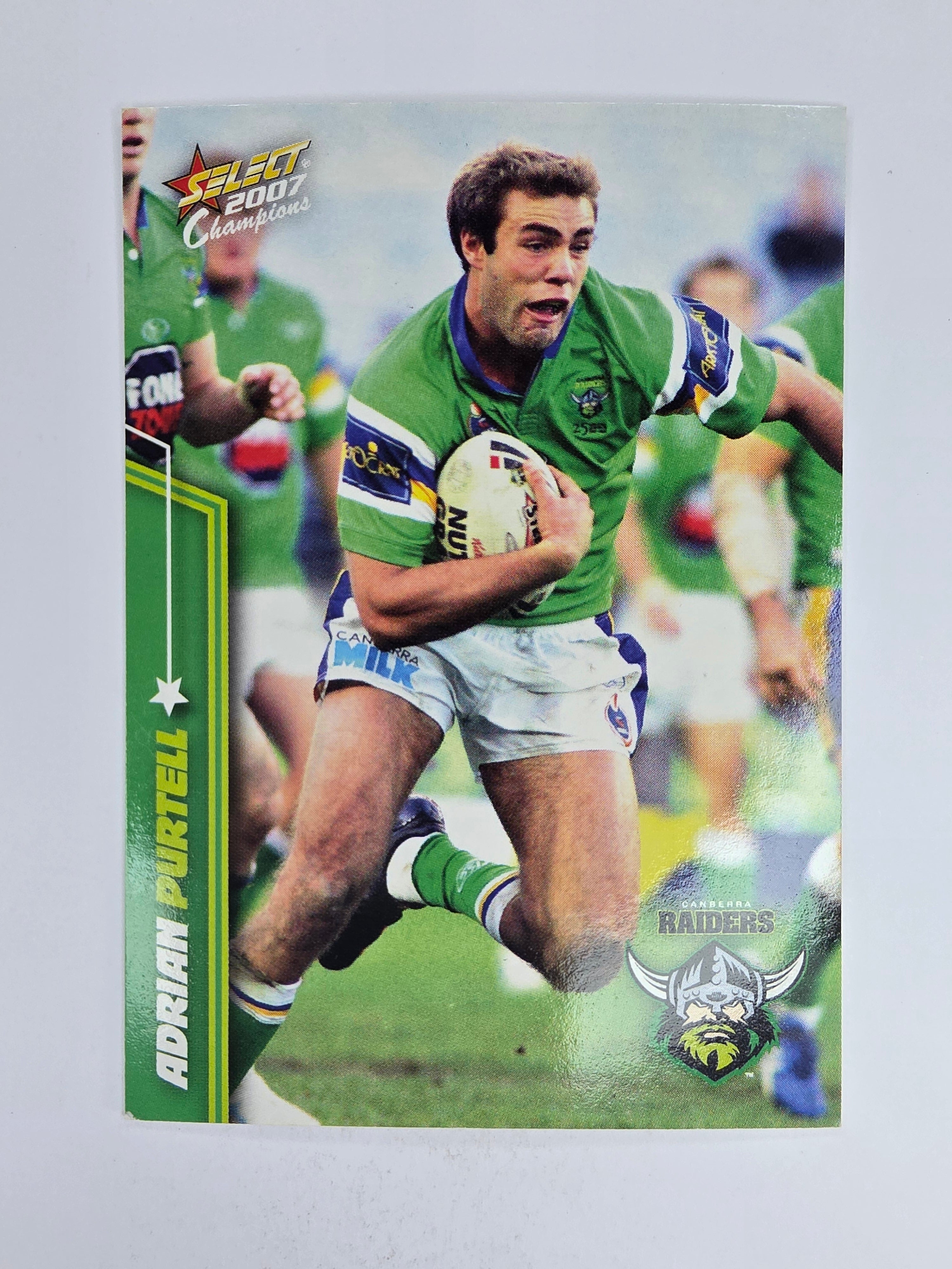 NRL 2007 Champions Base Card #34 Adrian Purtell Canberra Raiders