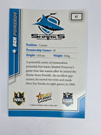 NRL 2007 Champions Base Card #41 Ben Pomeroy Cronulla Sutherland Sharks