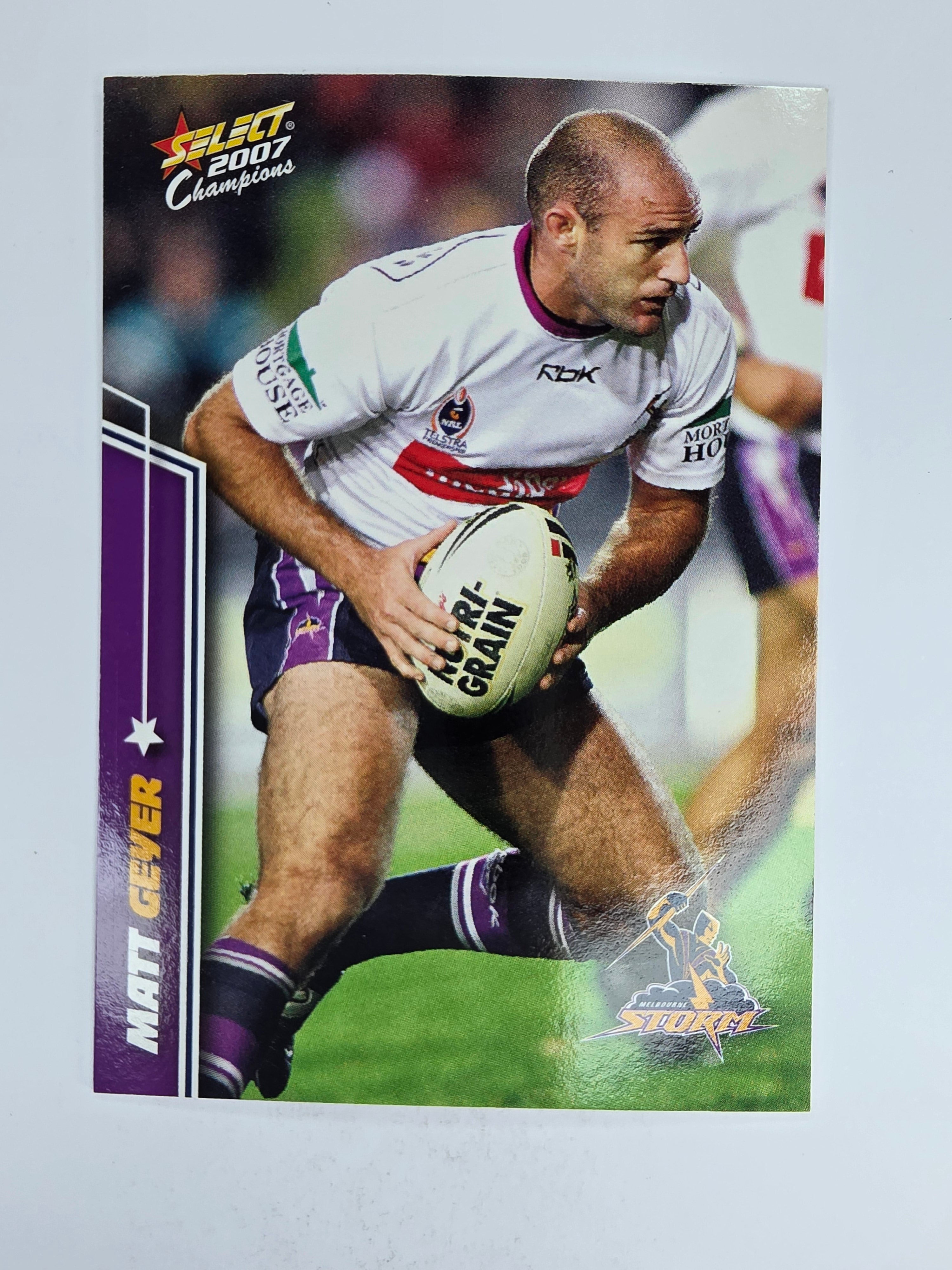 NRL 2007 Champions Base Card #77 Matt Geyer Melbourne Storm