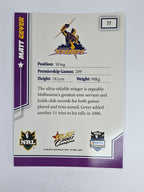 NRL 2007 Champions Base Card #77 Matt Geyer Melbourne Storm