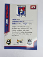NRL 2007 Champions Base Card #98 Kirk Reynoldson Newcastle Knights