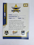 NRL 2007 Champions Base Card #108 Luke O’Donnell North Queensland Cowboys