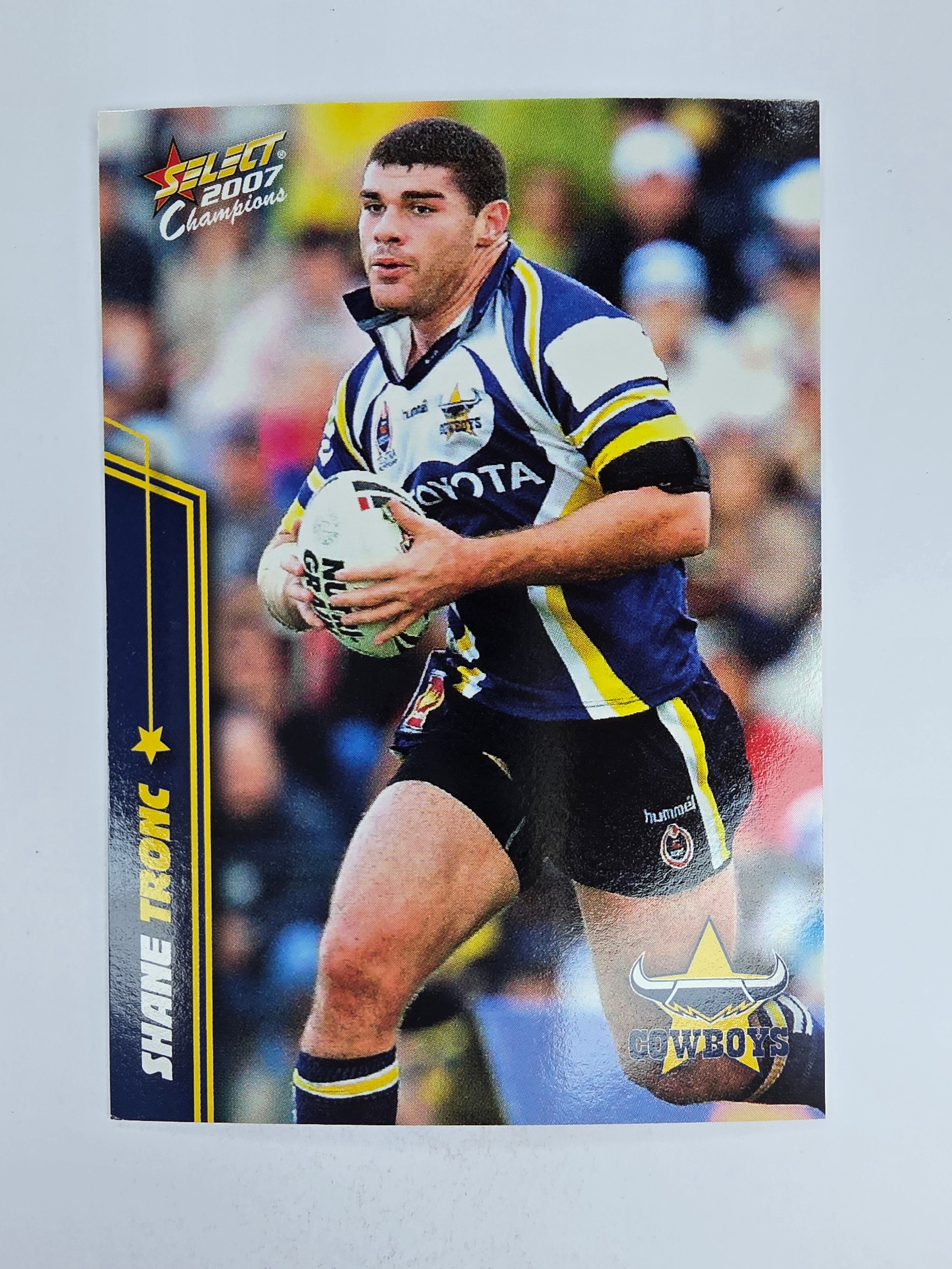 NRL 2007 Champions Base Card #110 Shane Tronc North Queensland Cowboys