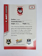 NRL 2007 Champions Base Card #139 Matt Cooper St George Illawarra Dragons