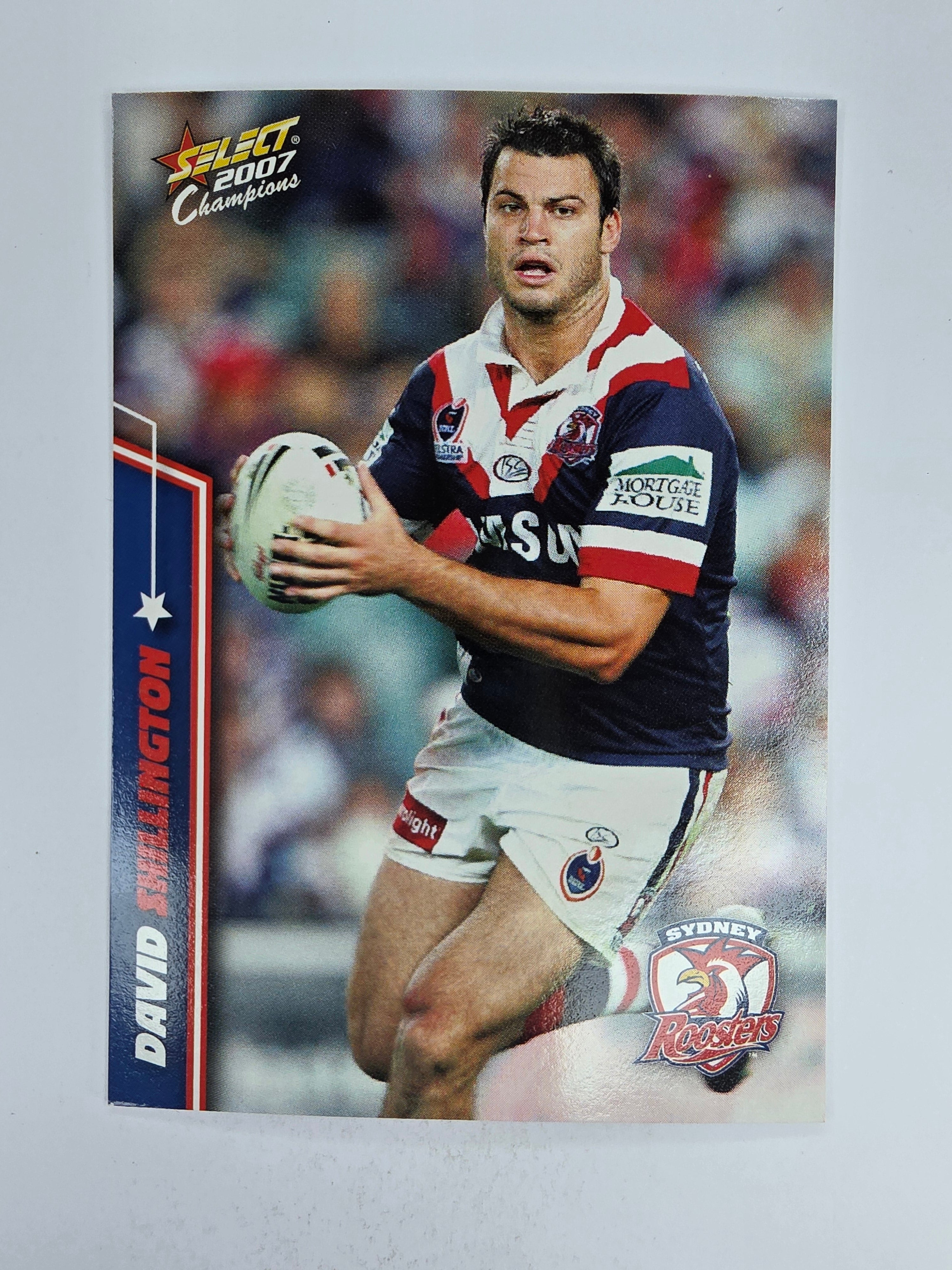 NRL 2007 Champions Base Card #154 David Shillington Sydney Roosters