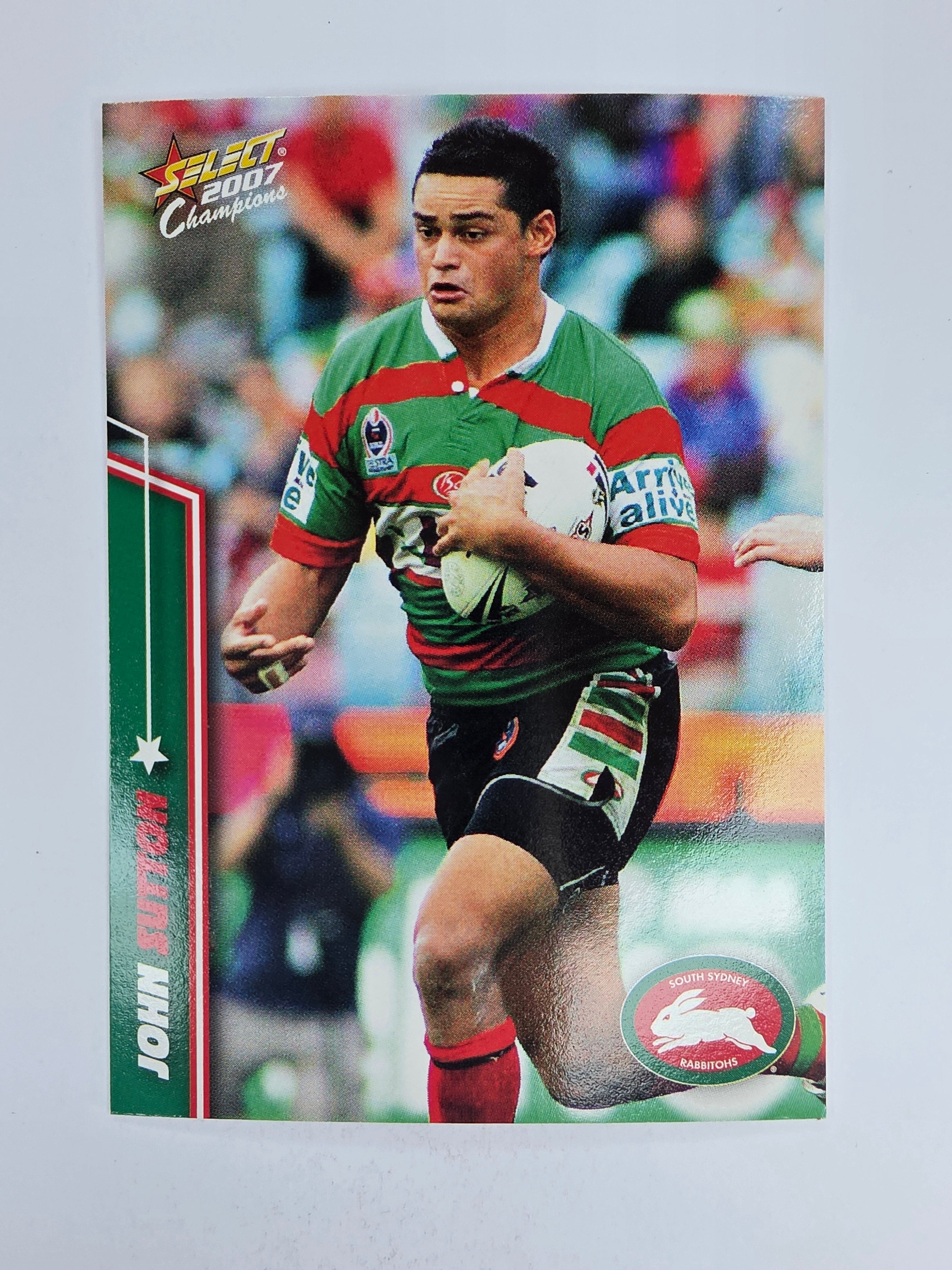 NRL 2007 Champions Base Card #164 John Sutton South Sydney Rabbitohs