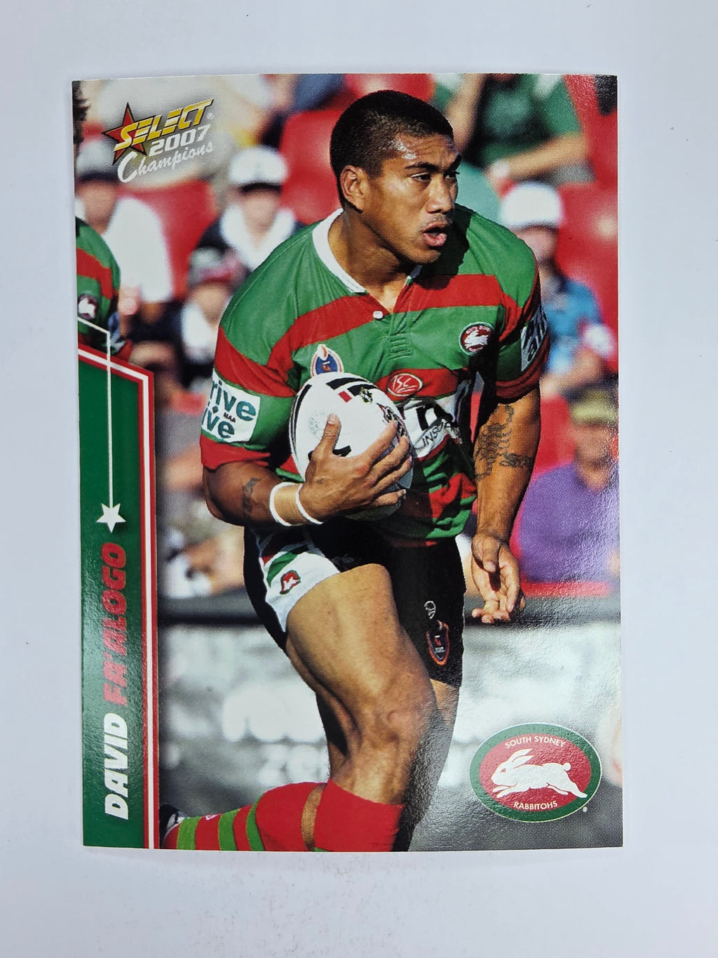 NRL 2007 Champions Base Card #171 David Fa’alogo South Sydney Rabbitohs
