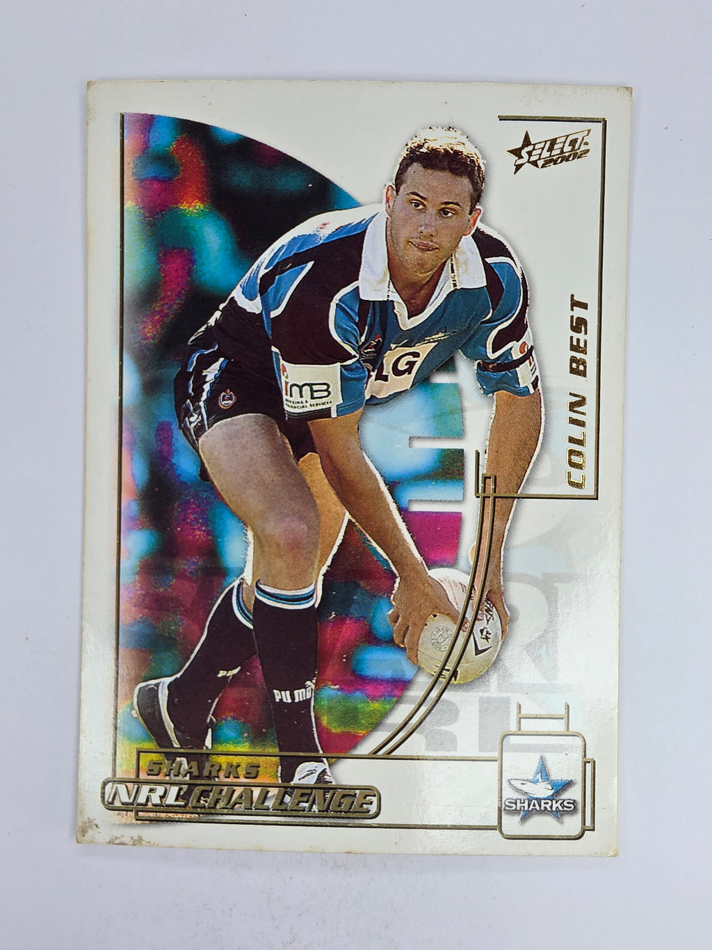 NRL 2002 Challenge Base Card #30 Colin Best Cronulla Sutherland Sharks