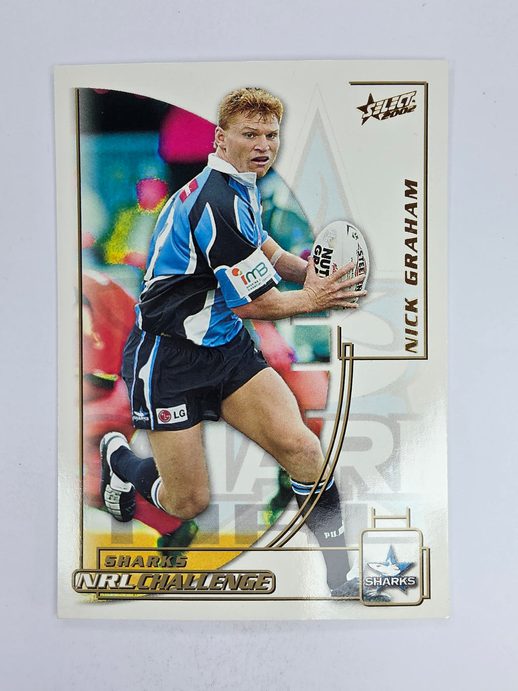 NRL 2002 Challenge Base Card #32 Nick Graham Cronulla Sutherland Sharks