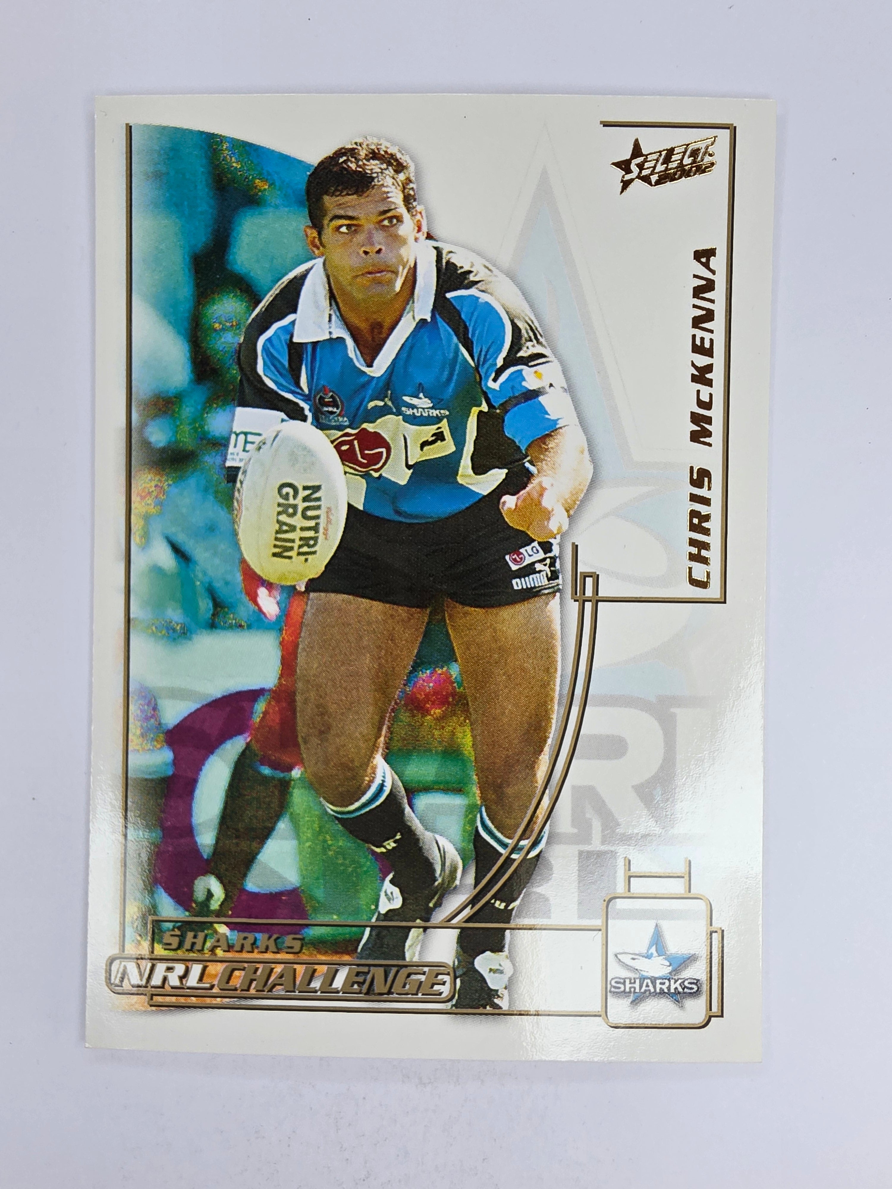 NRL 2002 Challenge Base Card #35 Chris McKenna Cronulla Sutherland Sharks