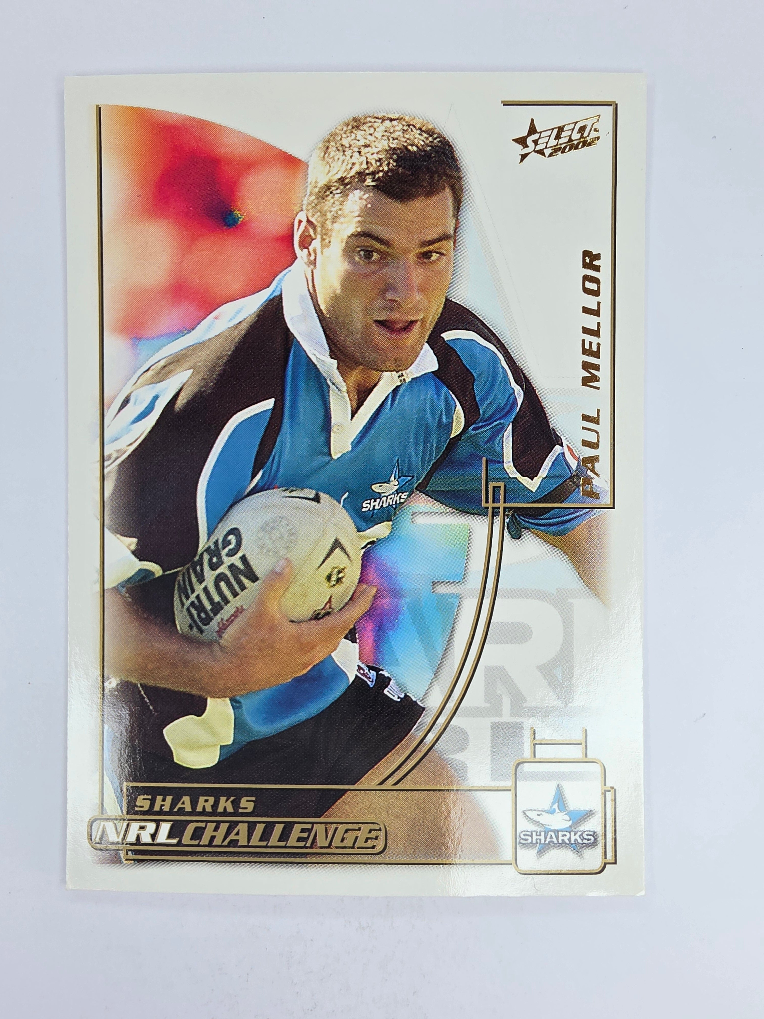 NRL 2002 Challenge Base Card #36 Paul Mellor Cronulla Sutherland Sharks