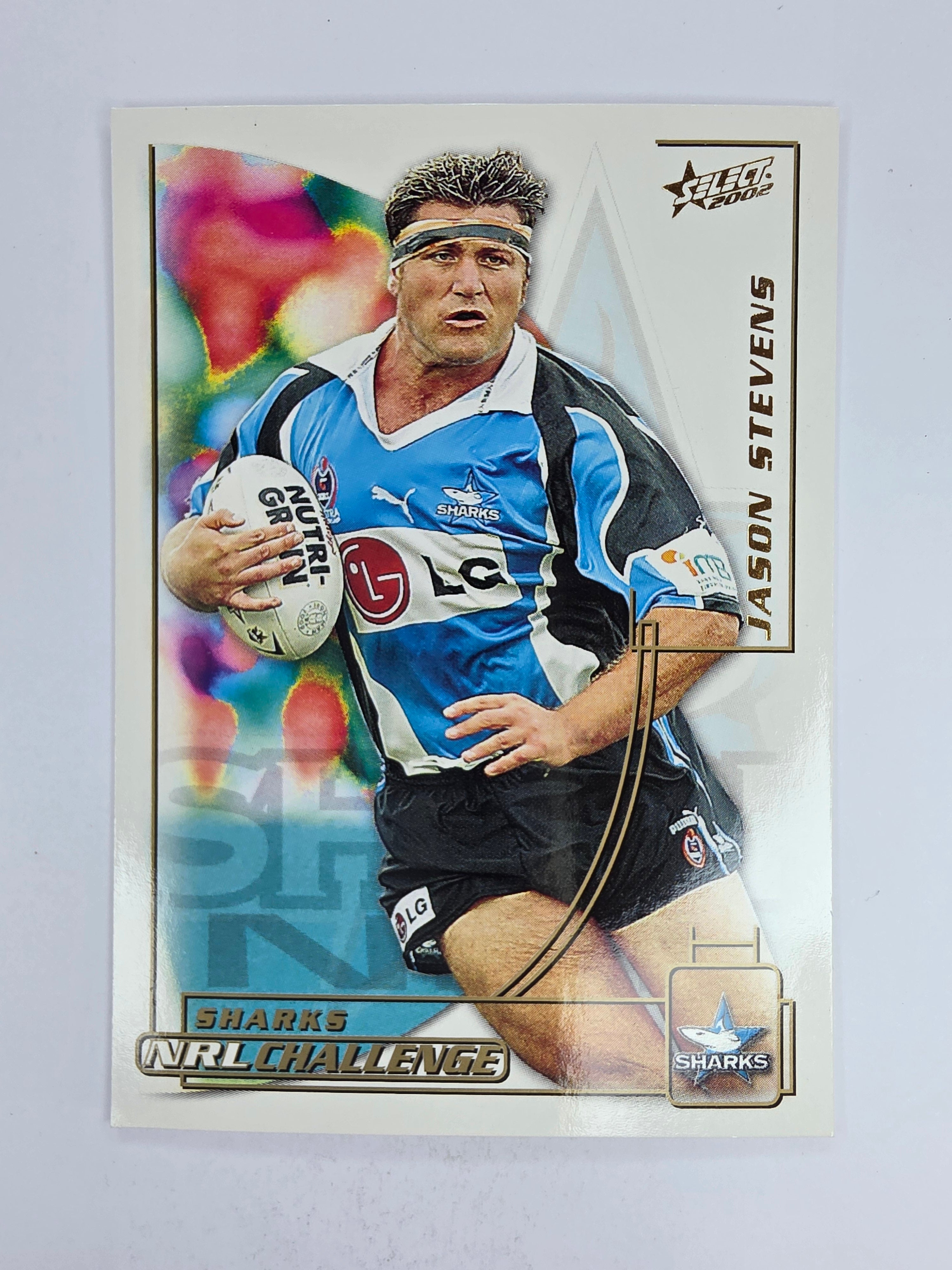 NRL 2002 Challenge Base Card #37 Jason Stevens Cronulla Sutherland Sharks