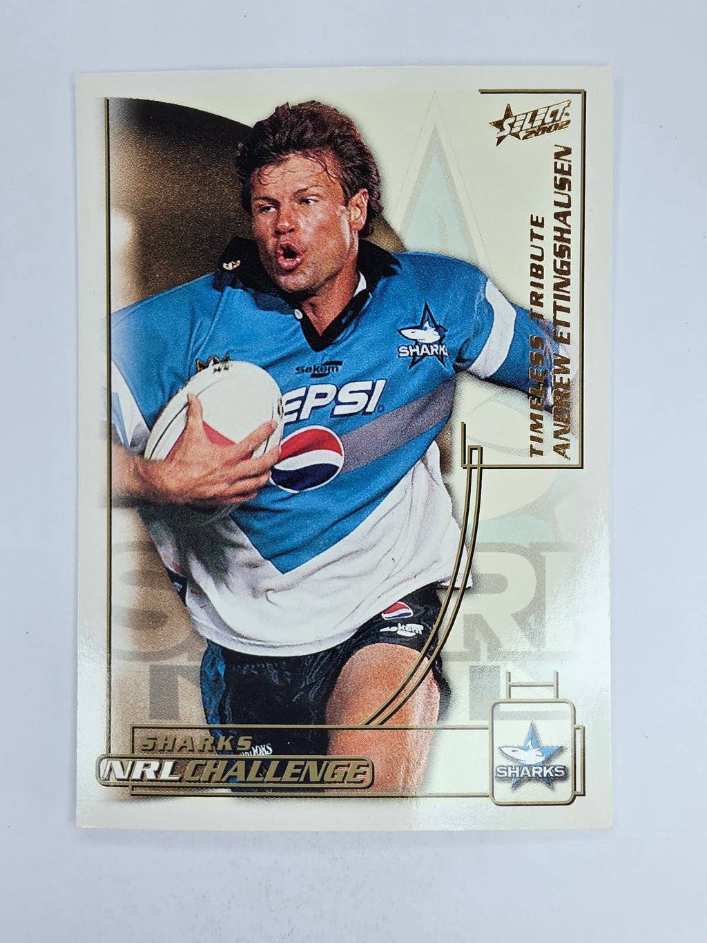 NRL 2002 Challenge Base Card #38 Andrew Ettingshausen Cronulla Sutherland Sharks