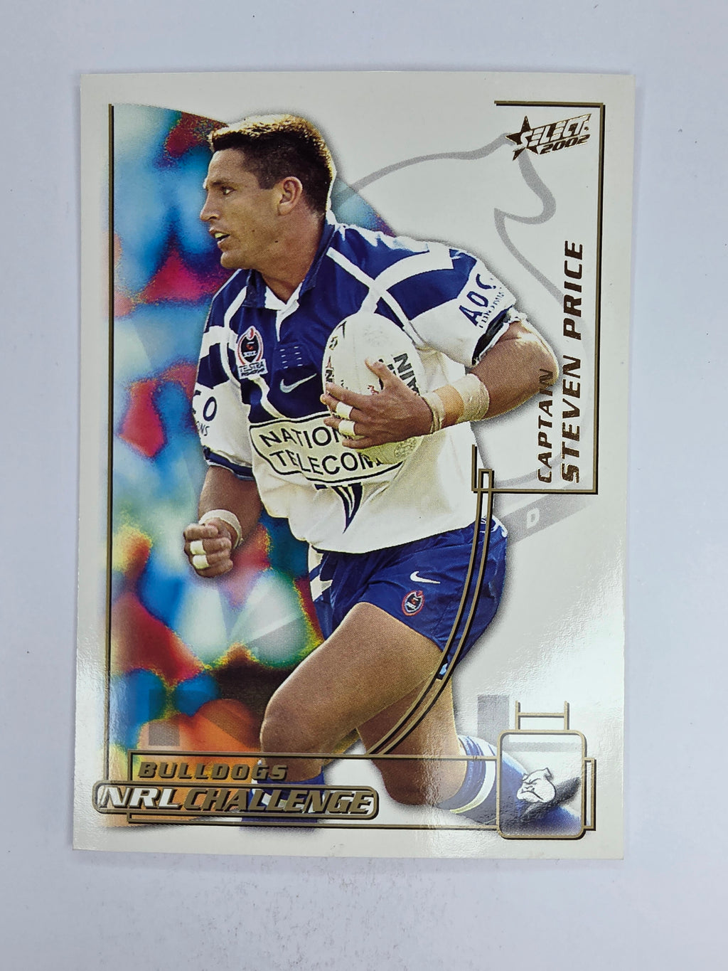NRL 2002 Challenge Base Card #52 Steven Price Canterbury Bankstown Bulldogs