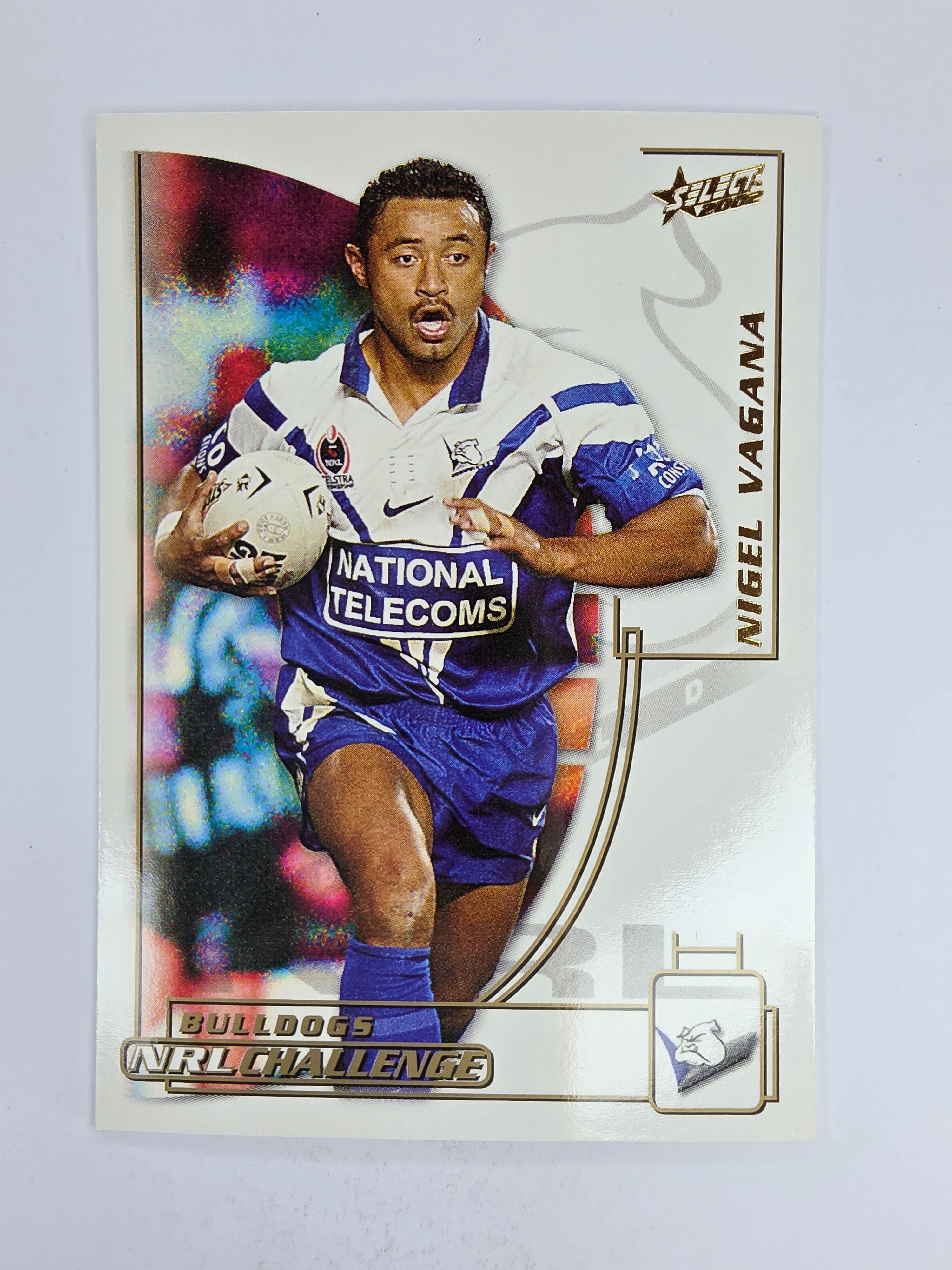 NRL 2002 Challenge Base Card #59 Nigel Vagana Canterbury Bankstown Bulldogs