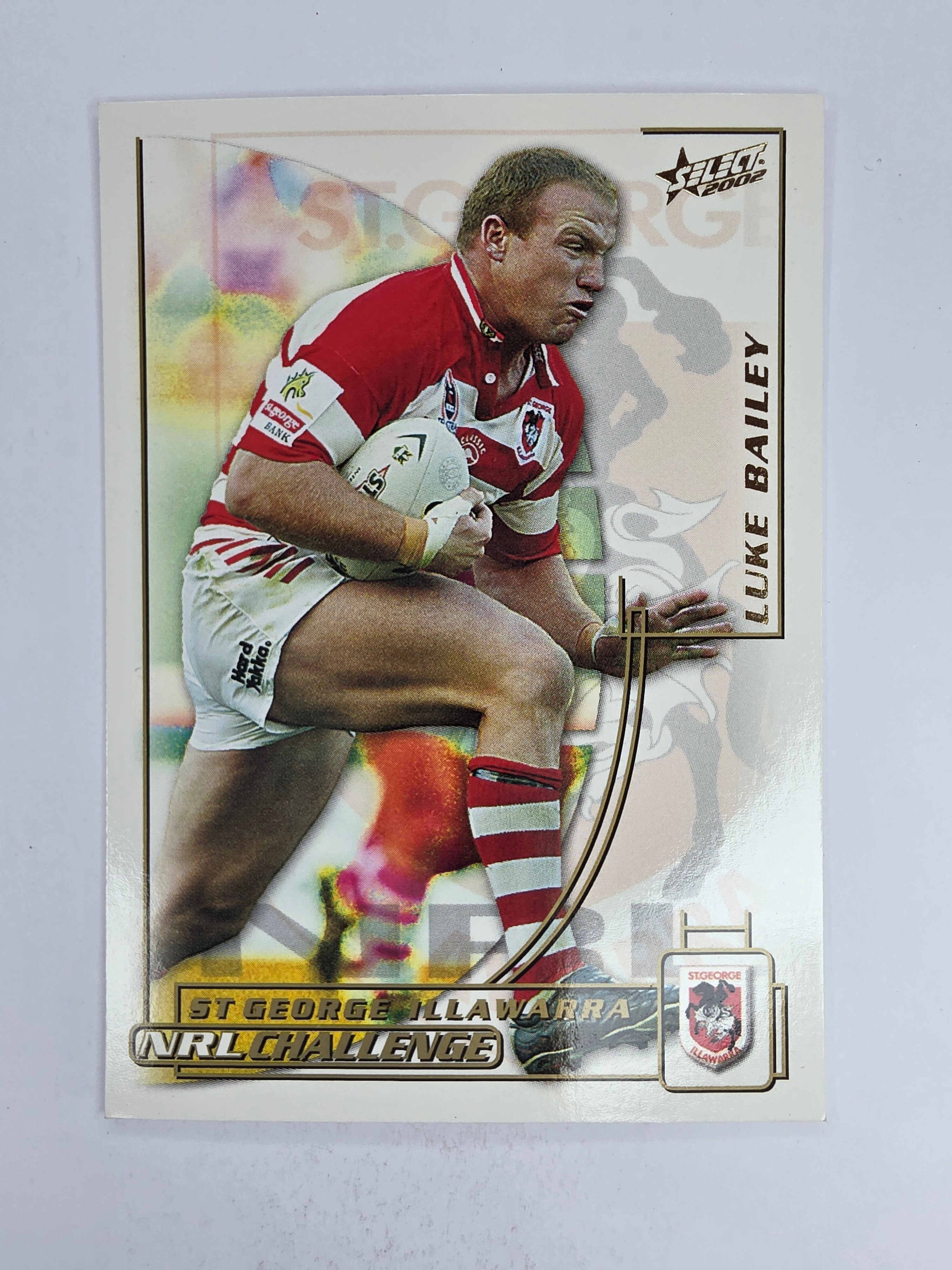 NRL 2002 Challenge Base Card #65 Luke Bailey St George Illawarra Dragons