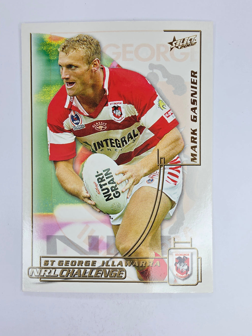 NRL 2002 Challenge Base Card #67 Mark Gasnier St George Illawarra Dragons