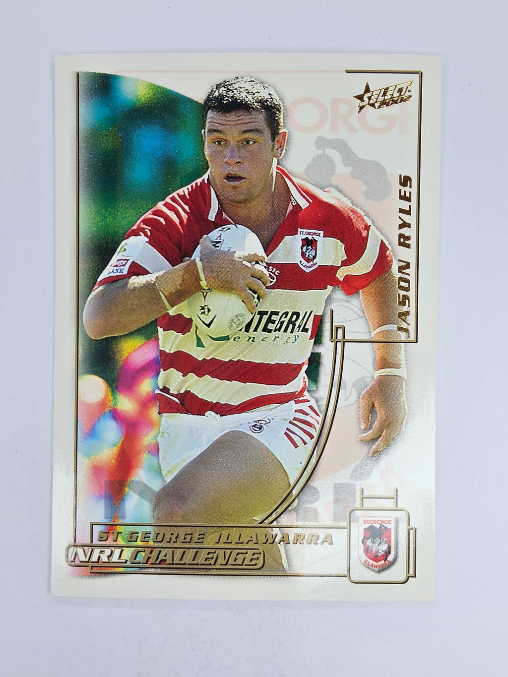 NRL 2002 Challenge Base Card #71 Jason Ryles St George Illawarra Dragons