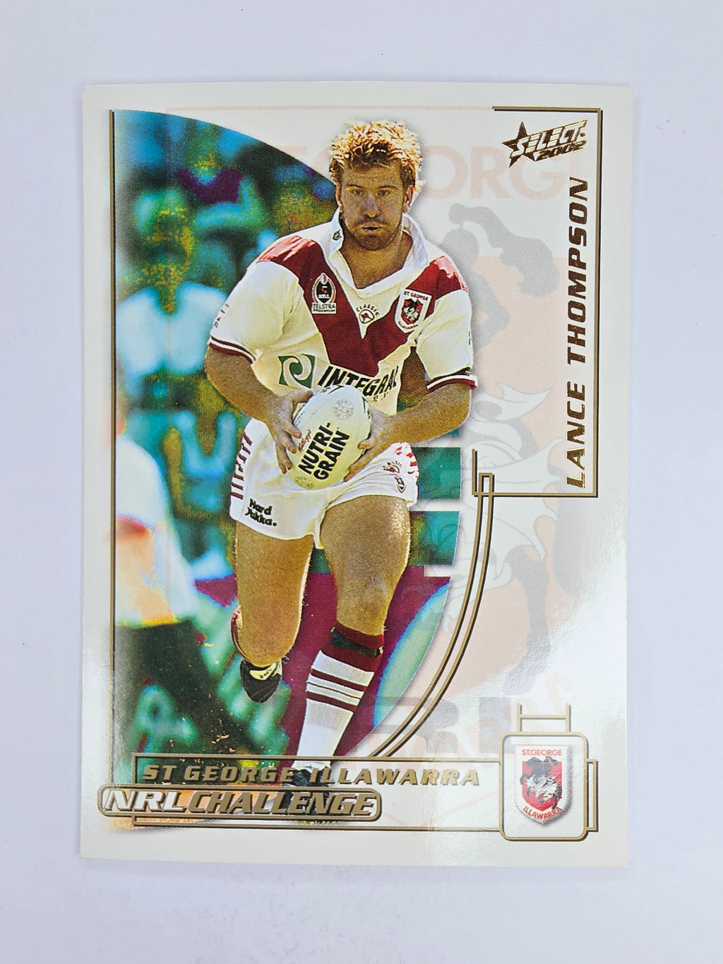 NRL 2002 Challenge Base Card #72 Lance Thompson St George Illawarra Dragons