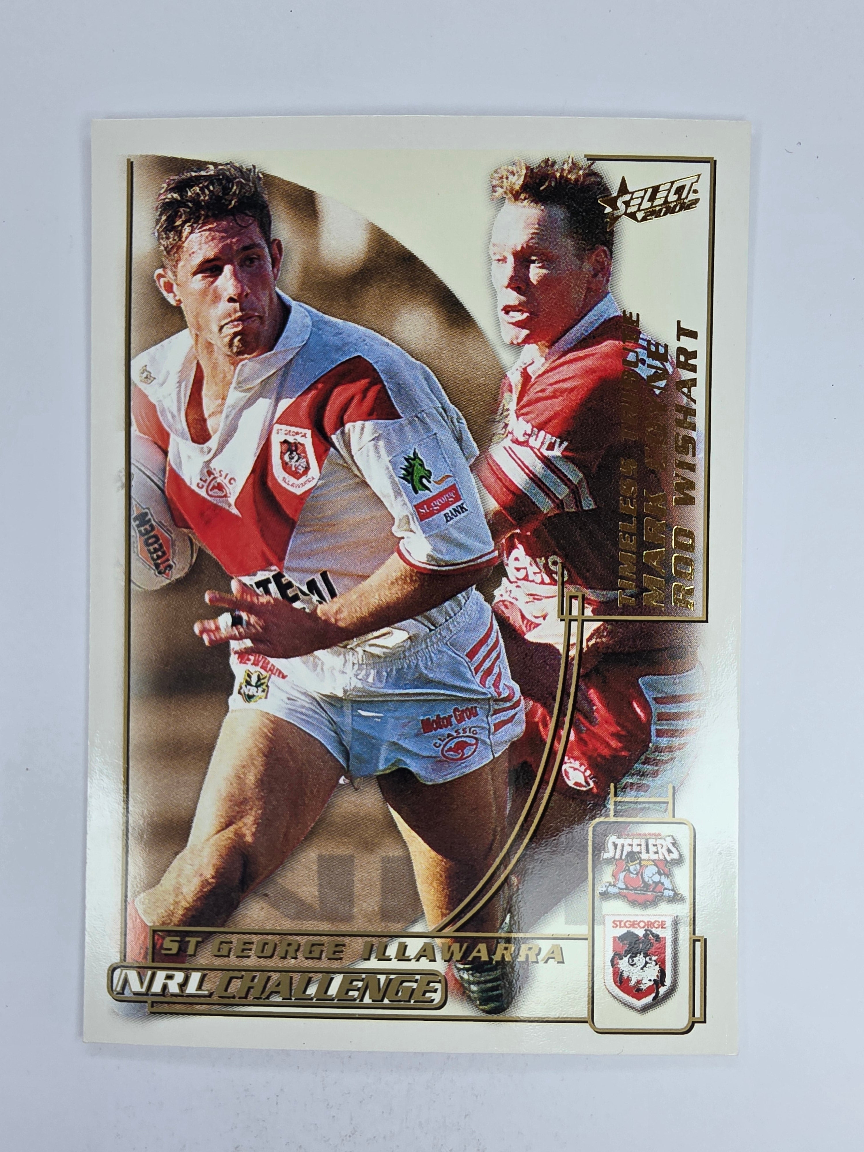 NRL 2002 Challenge Base Card #74 Mark Coyne / Rod Wishart St George Illawarra Dragons