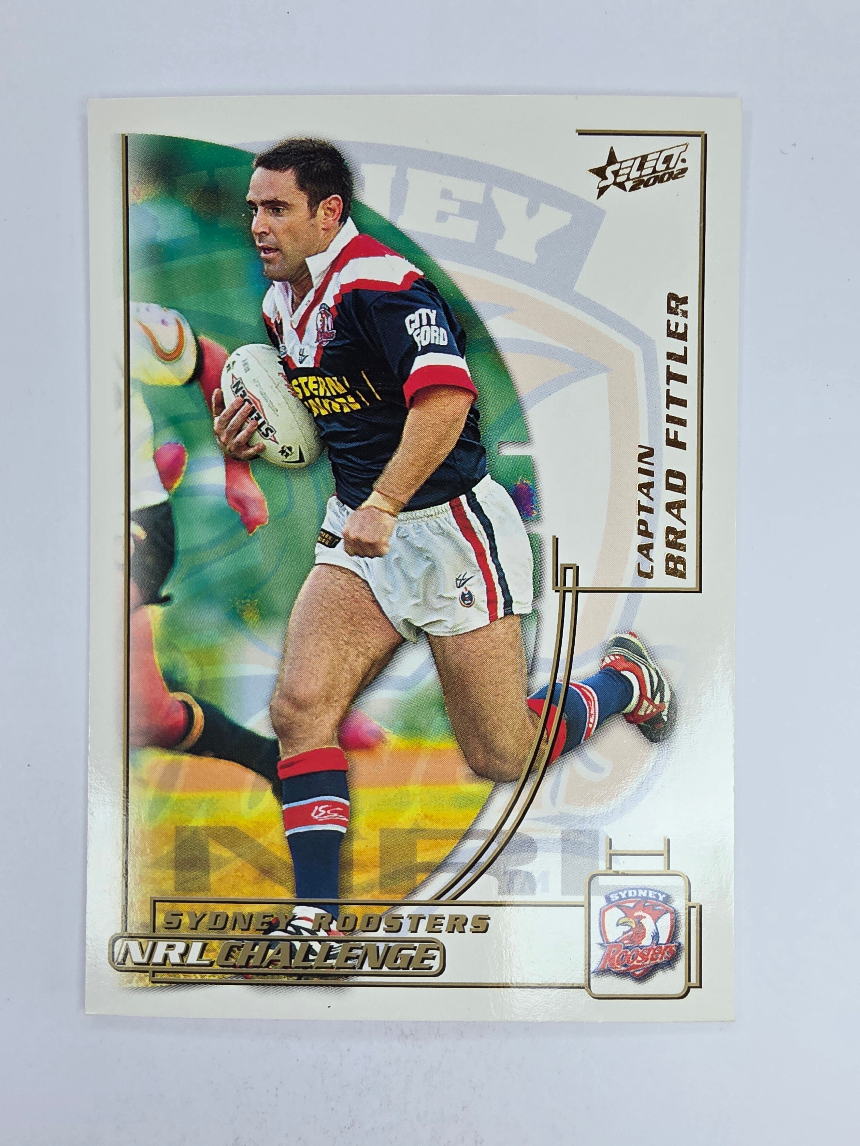 NRL 2002 Challenge Base Card #76 Brad Fittler Sydney Roosters