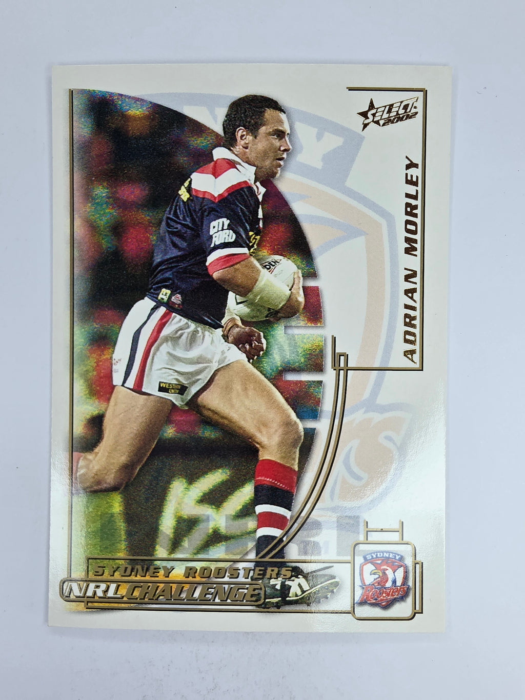 NRL 2002 Challenge Base Card #82 Adrian Morley Sydney Roosters