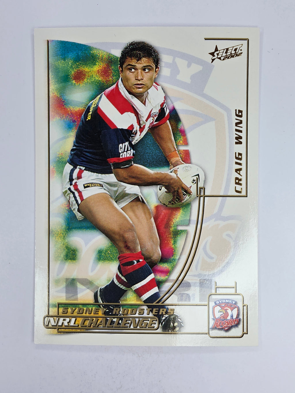 NRL 2002 Challenge Base Card #84 Craig Wing Sydney Roosters