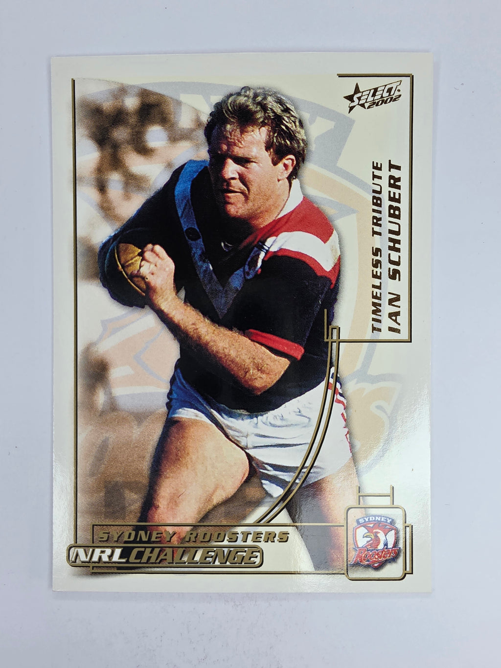 NRL 2002 Challenge Base Card #86 Ian Schubert Sydney Roosters