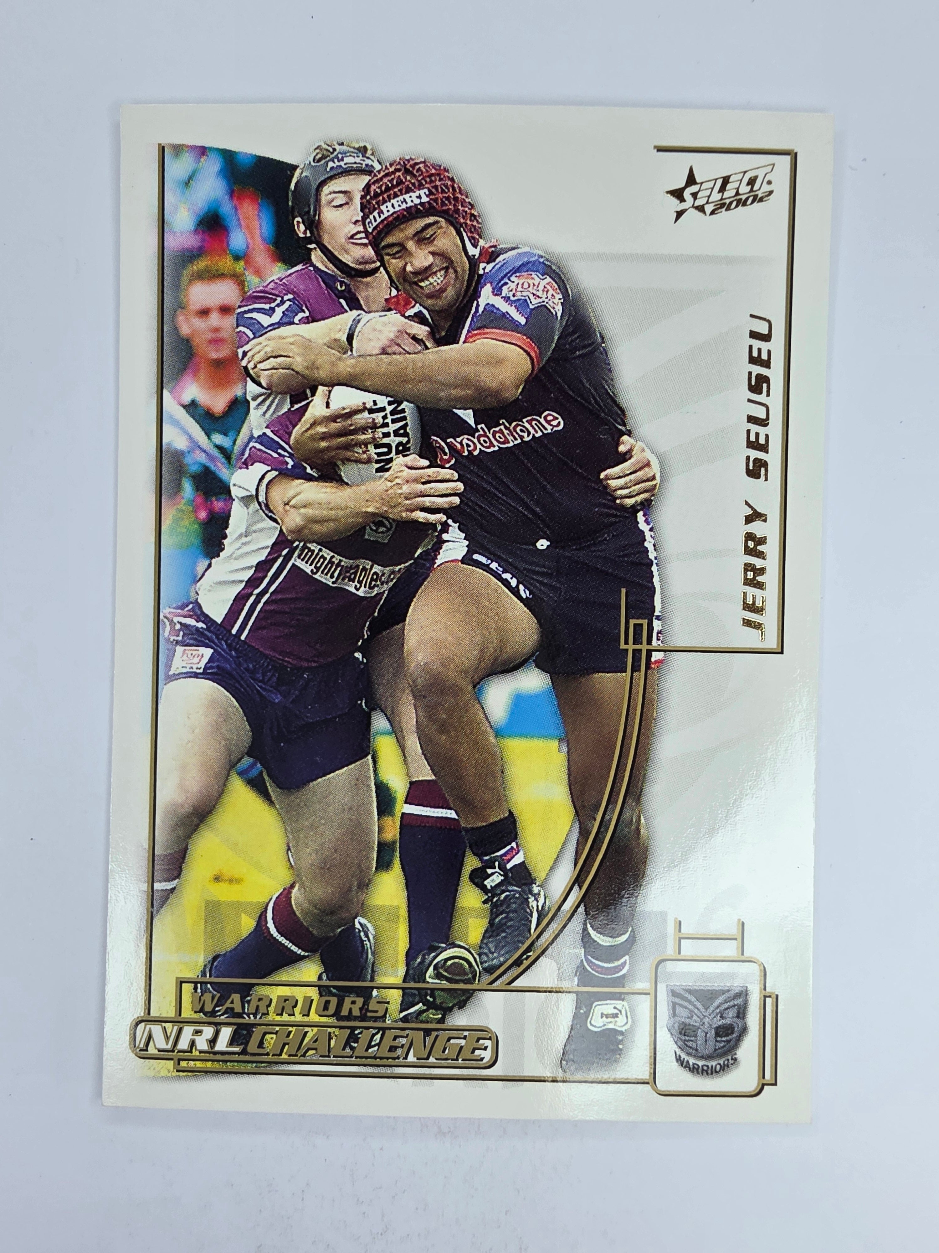 NRL 2002 Challenge Base Card #95 Jerry Seuseu New Zealand Warriors