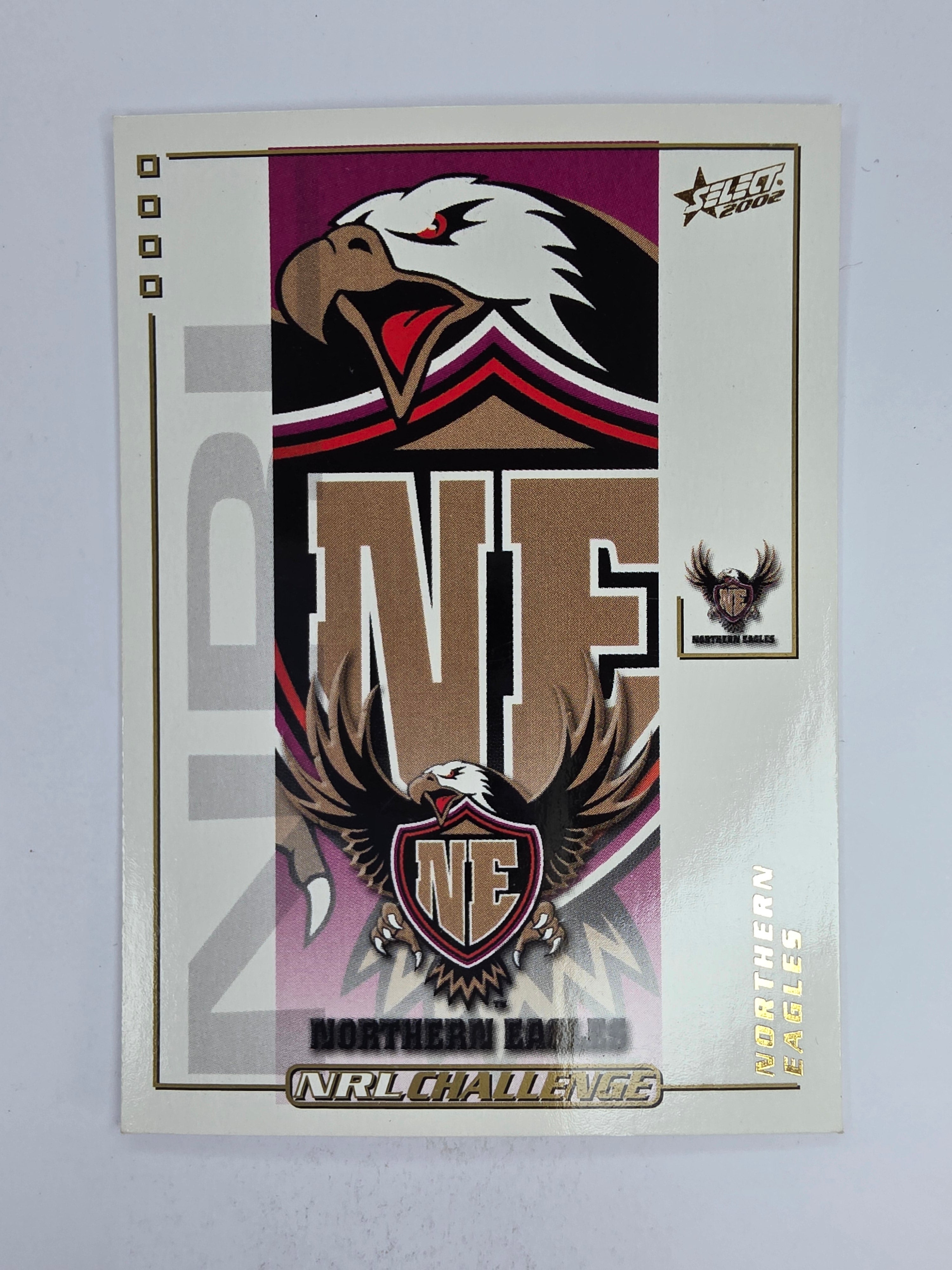 NRL 2002 Challenge Base Card #111 Northern Eagles Logo