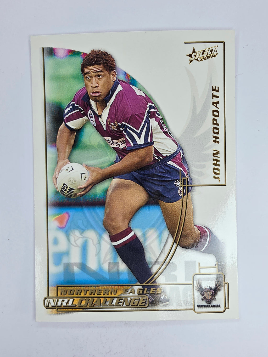 NRL 2002 Challenge Base Card #114 John Hopoate Northern Eagles