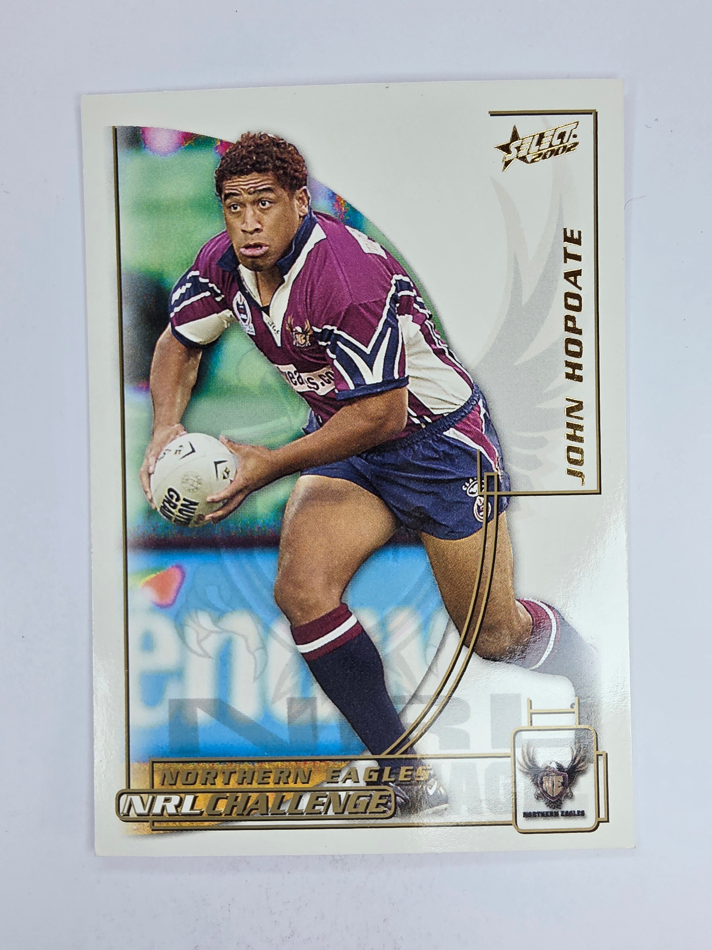 NRL 2002 Challenge Base Card #114 John Hopoate Northern Eagles