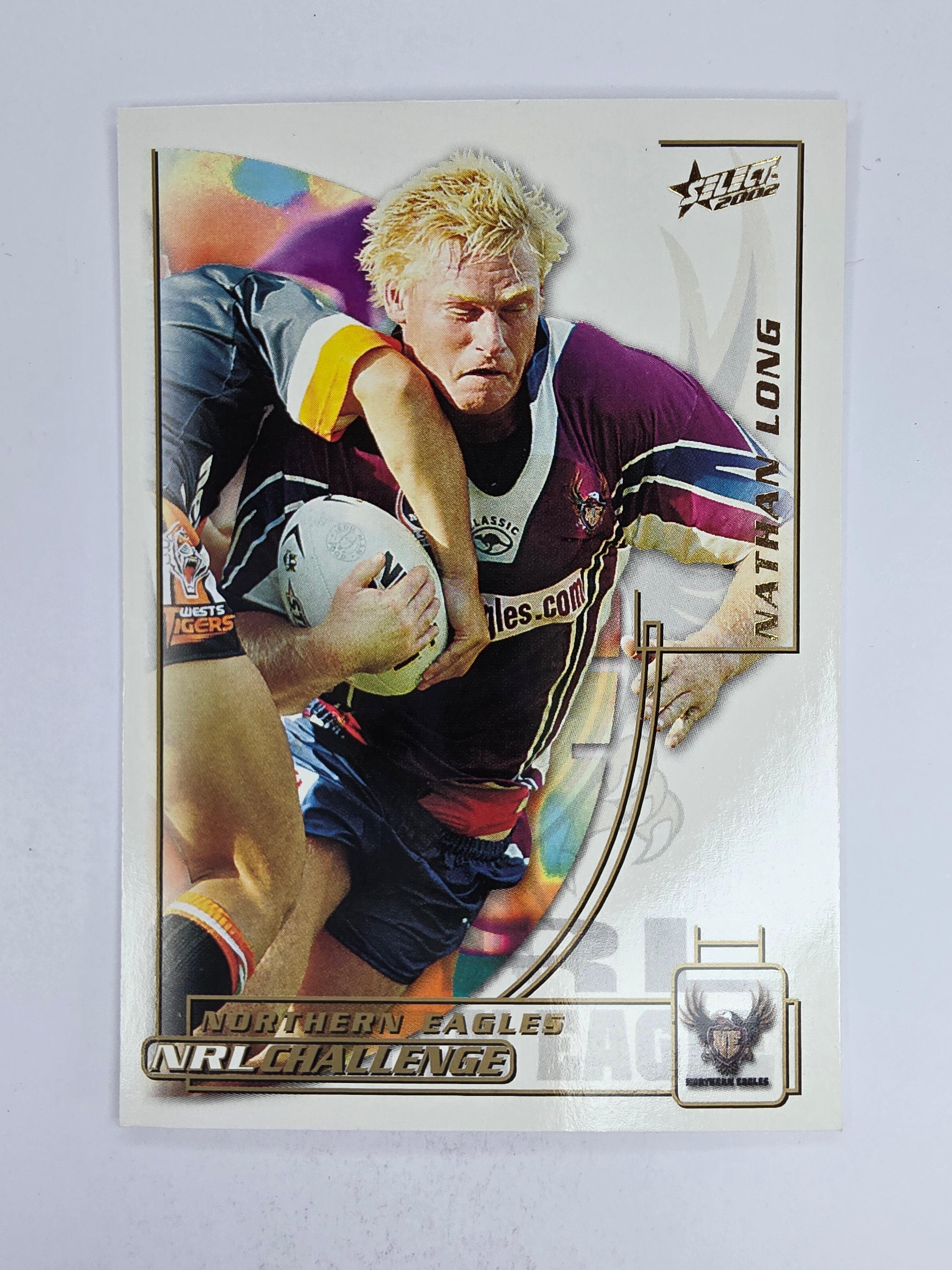 NRL 2002 Challenge Base Card #117 Nathan Long Northern Eagles