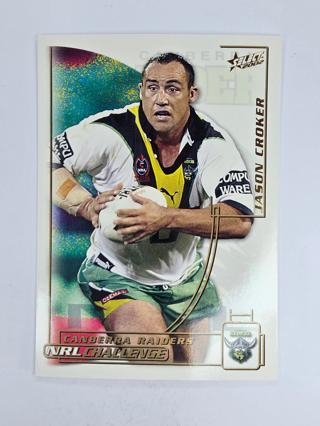 NRL 2002 Challenge Base Card #125 Jason Croker Canberra Raiders