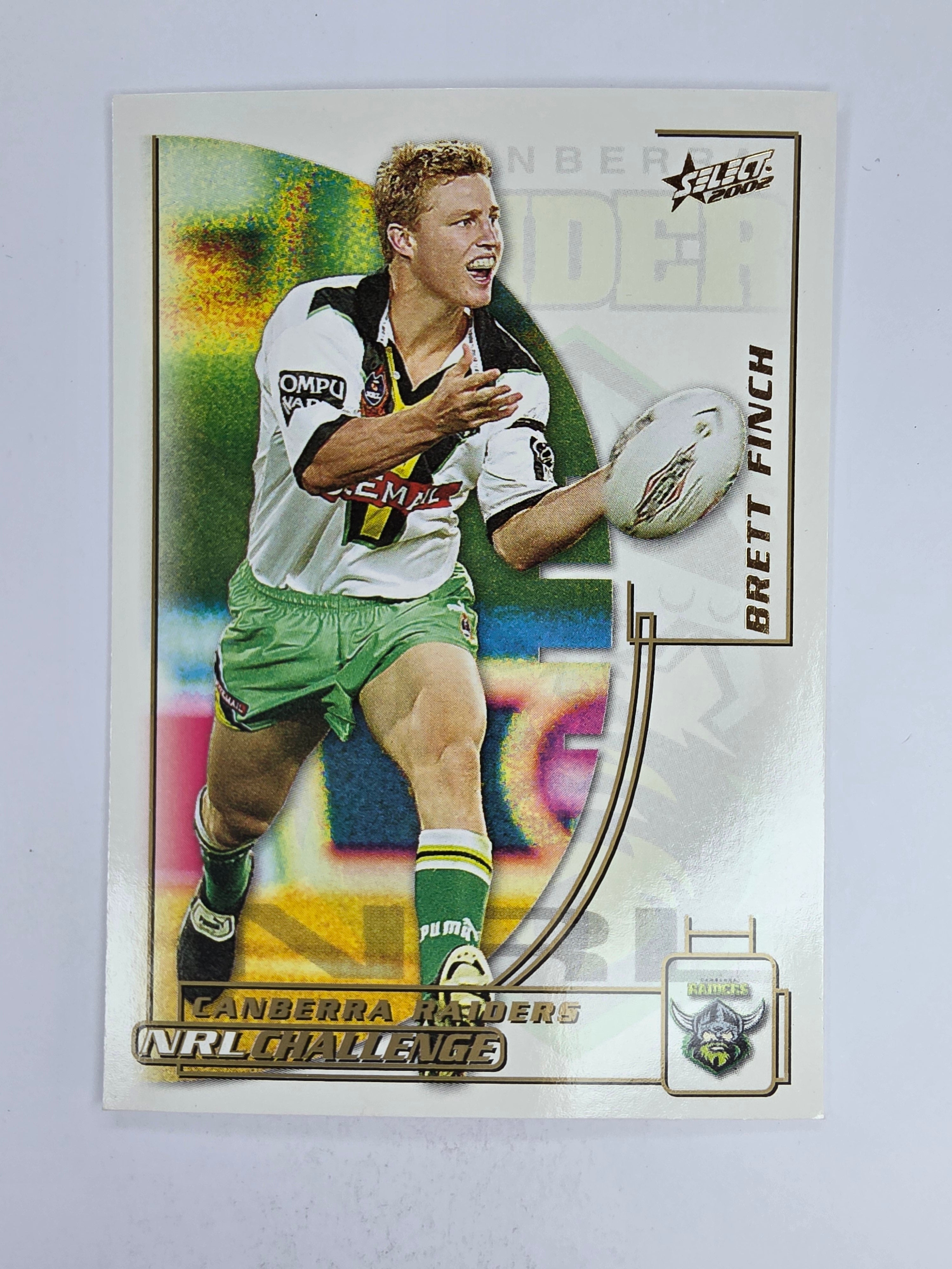 NRL 2002 Challenge Base Card #127 Brett Finch Canberra Raiders